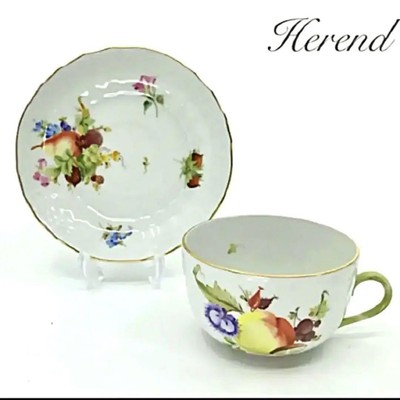 Vintage Herend Fruit Composition Tee C S