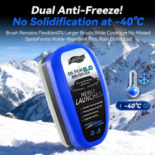 2X Automotive Oil Film Cleaning Brush Reusable Car Glass Cleaning Board Remover