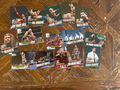 #ad ECW Originals 2001 WWE Wrestlemania 15 card lot with 4 Stone Cold cards $7.00