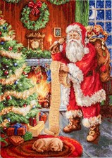 Cross Stitch Kit "Santa Claus" B578 Luca-S Unprinted anvas