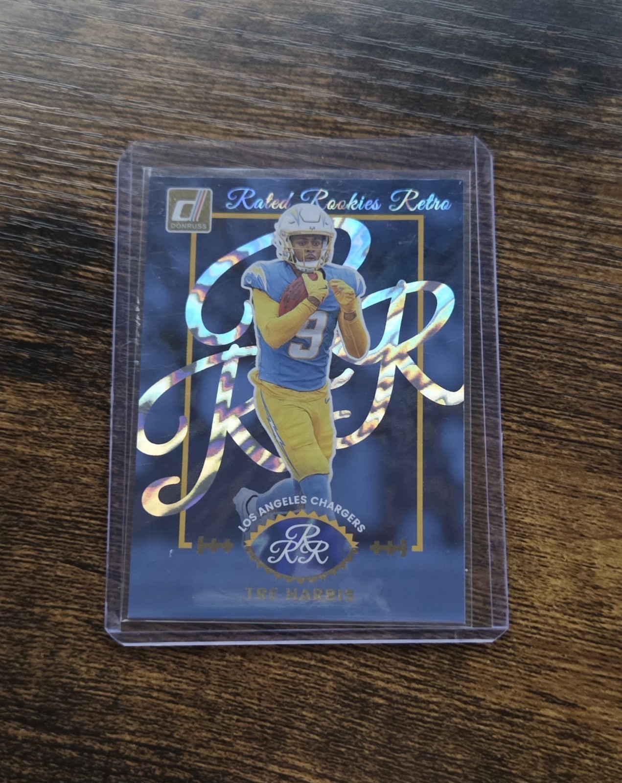 2025 Panini Donruss #12 Tre Harris RC Rated Rookie Retro Chargers