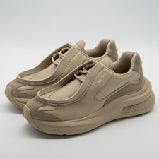 Prada Men's Sneakers Systeme Leather Mesh Beige Desert Tan size 9UK 10 US