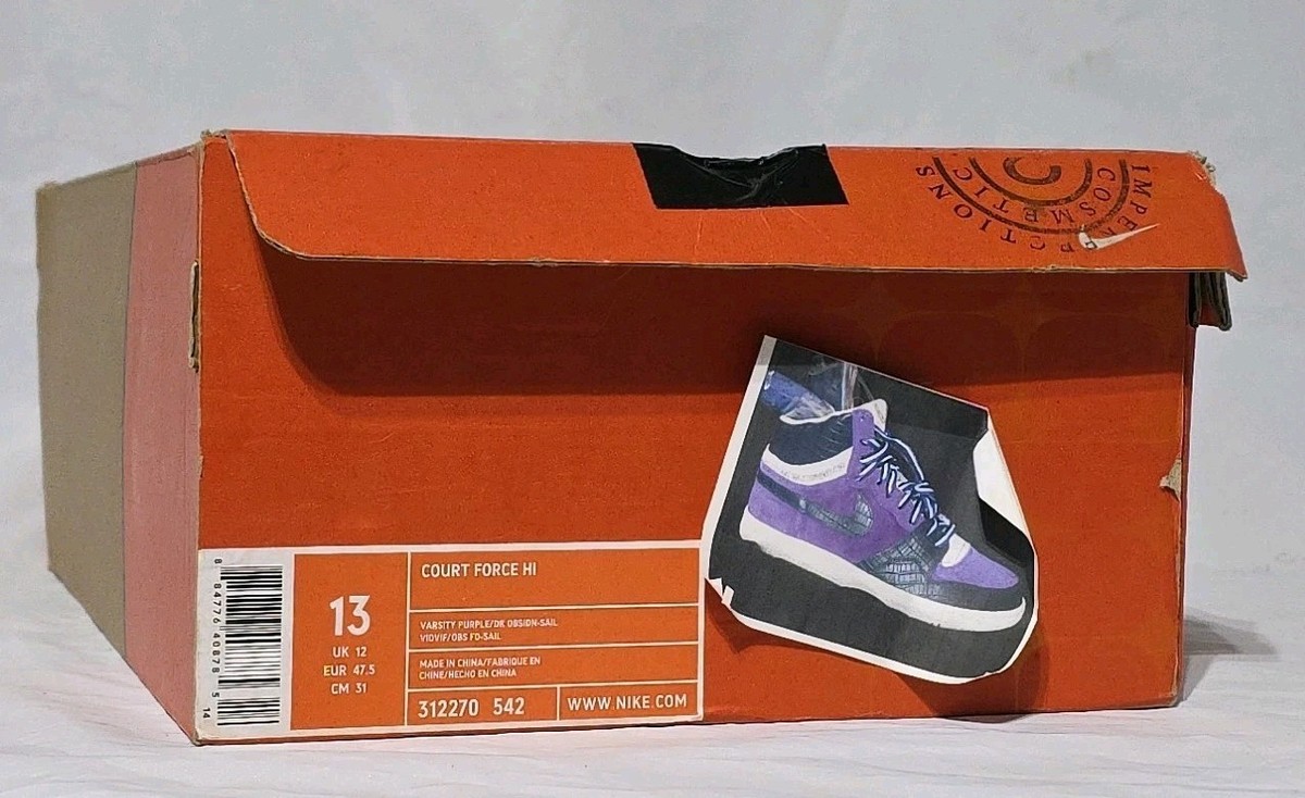 Size 13 - Stussy x Nike Court Force High Stussy for sale online | eBay