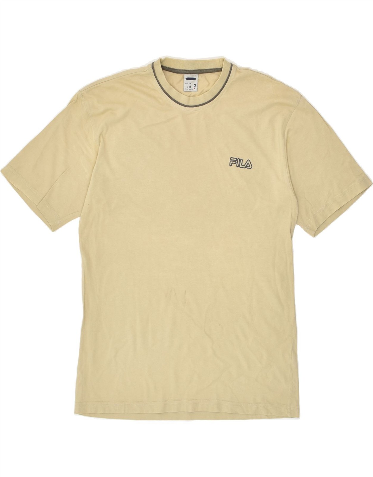 T shirt uomo FILA top IT 44 XS beige cotone AT05
