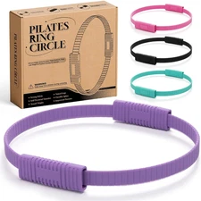 Pilates Ring, Silicone Magic Pilates Ring Fitness Circle, Lightweight & Durable
