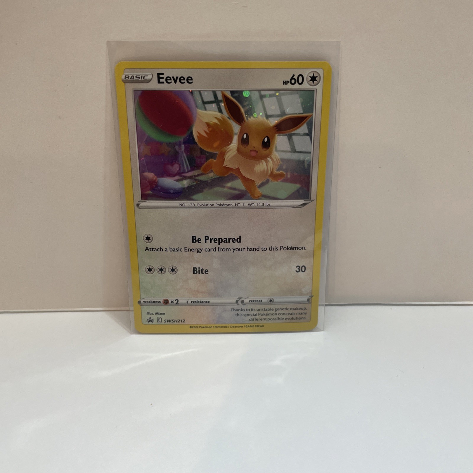 POKEMON SWORD & SHIELD PROMOS #SWSH212 EEVEE COSMOS HOLO BLACK STAR PROMO - NM