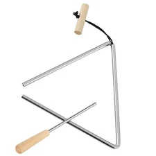 Triangle Instrument, Rhythm Steel Triangles Music Instrument Hand Percussion ...