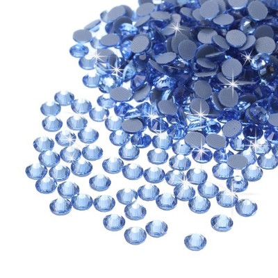 2880 Stk. Hotfix Strasssteine SS6 2mm, Hellblau für Crystal Glass Gems