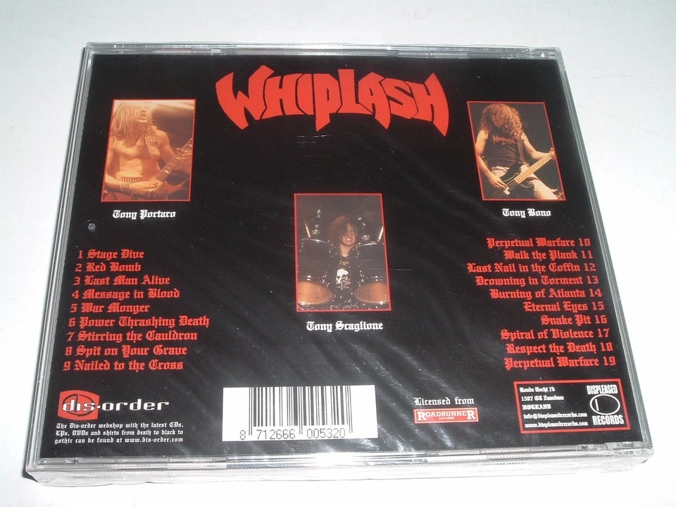 WHIPLASH - POWER AND PAIN + TICKET TO MAYHEM - CD Compilation, D-00053 (1998) - Bild 2 von 2