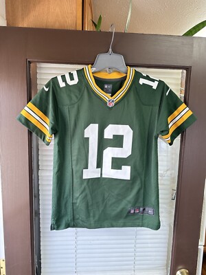 Authentic Nike Aaron Rodgers #12 Green Bay Packers KIDS NFL