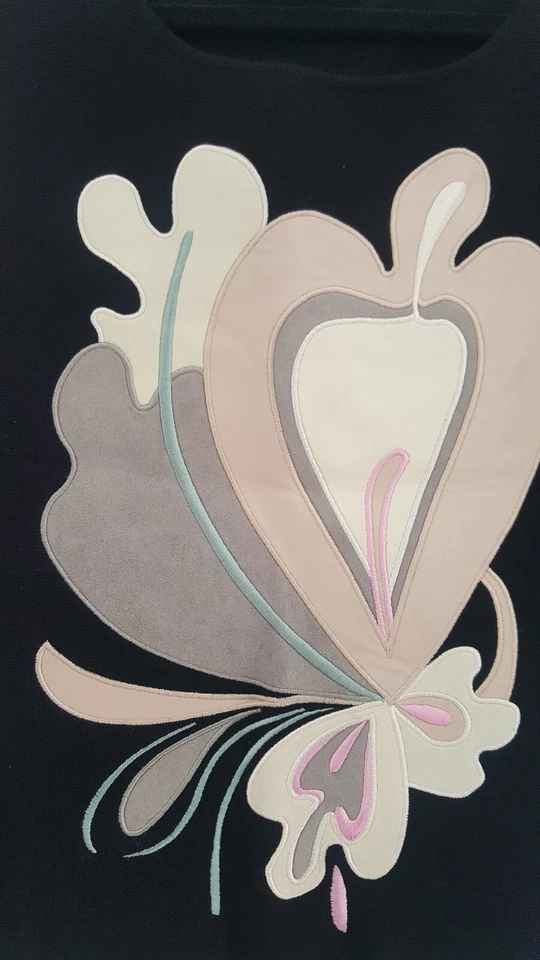 Top de mujer Emporio Armani, tejido con aplicaciones 100% cuero genuino Foto 2 de 4