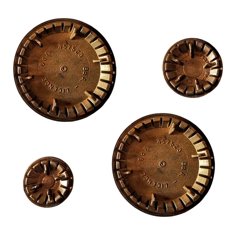 SPARTIFIAMMA BOREAL BOMPANI OTTONE LUCIDO KIT 4 FUOCHI O SINGOLI COMPATIBILI - Foto 1 di 10