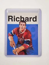 Maurice Richard Artist Signed Hockey Art Card 1/10