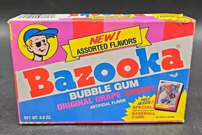 Rare NIB KEN GRIFFEY Jr. 1990 Topps Bazooka New Assorted Flavors Sealed