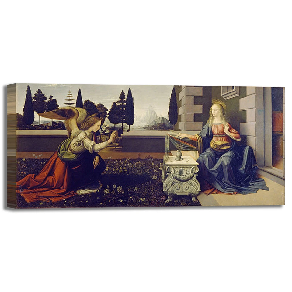 QUITECH da Vinci annunciazione design quadro stampa tela dipinto telaio arredo casa