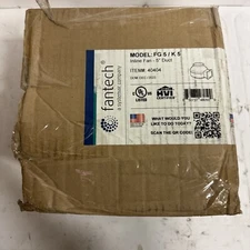 Fantech FG5 Round Inline Centrifugal Exhaust Fan, 5" Duct, 120V