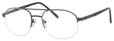JUBILEE J5915 MEN'S SEMI-RIMLESS EYEGLASSES 56-18-145 GUNMETAL WITH SOFT CASE