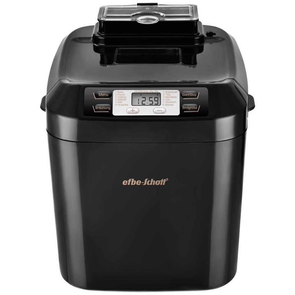 EFBE Schott SC BBA 1000 BK CP Macchina del pane Funzione timer, Rivestimento