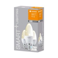 3Er-Pack Ledvance Led Lampe Smart+ Kerze Dimmbar 40 5W Warmweiss E14 Appsteue...