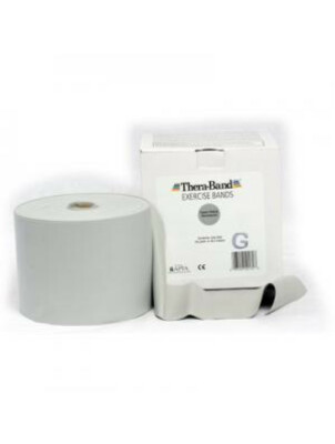 Thera-Band  2,0 m Widerstand super schwer Farbe Silber Theraband Teraband 