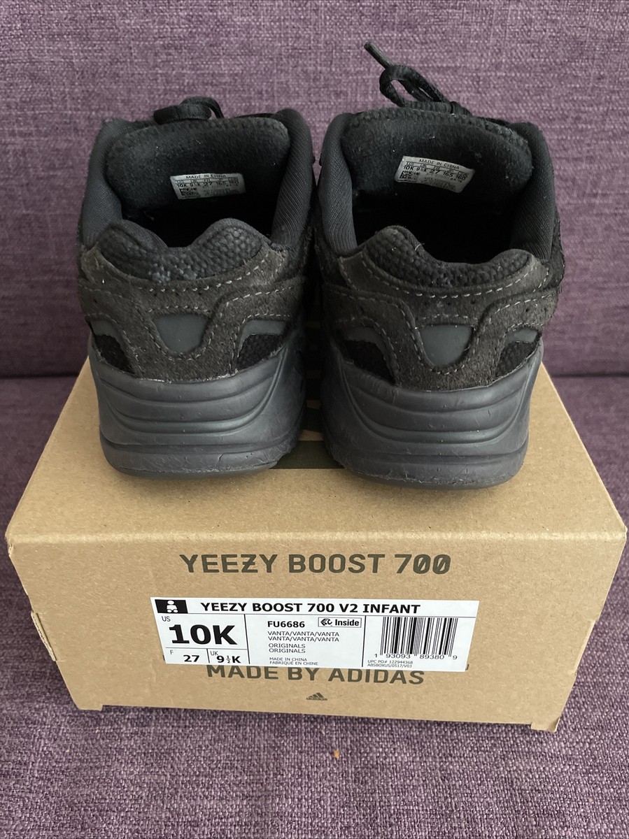 Adidas x Yeezy Boost 700 V2 Vanta Infant Size 10K - 100% Authentic  Guaranteed | eBay