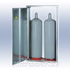 GOK 2-Flaschenschrank für 33-kg-Flasche H/B/T: 1485 x 835 x 400 mm ohne Rückwand