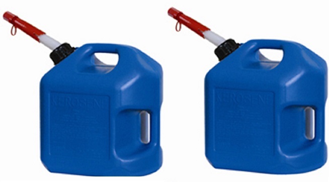 Midwest 7610 5 Gallon Blue Plastic Spill Proof K-1 Kerosene Fuel