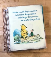 Pooh & Piglet Inspirational Quote Cover Set 4 use w/ Erin Condren Life Planner~