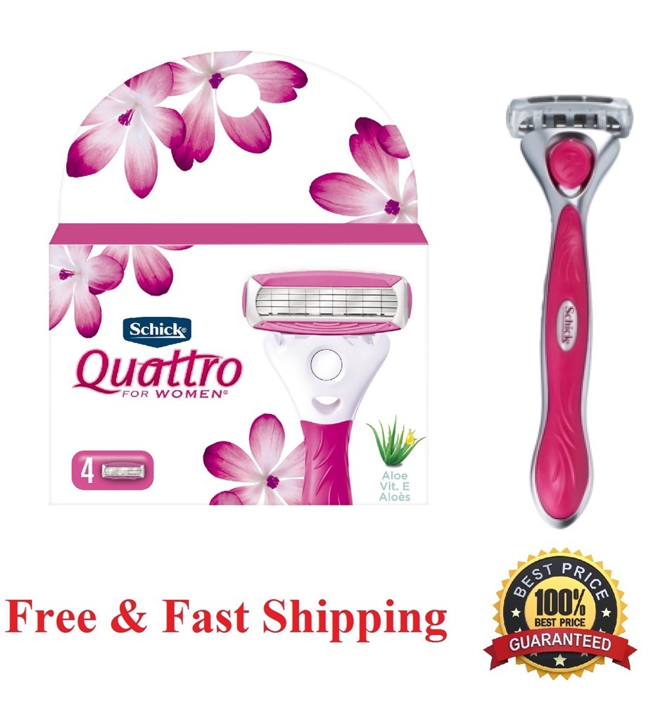 5 Schick Quattro Women Razor Blades Shaver Refill Cartridges Quatro