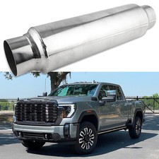 For GMC Sierra 2500 6.0L 2.5"ID/OD 16" Long Muffler Exhaust Resonator Deep Tone