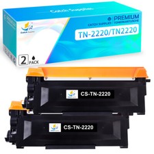 2 Black Toner fits for Brother TN-2220 HL-2250DN HL-2270DW HL-2240D HL-2240
