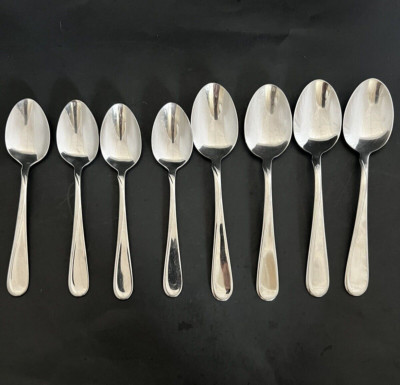 Oneida Flight Reliance 4 Soup Spoons/4 Teaspoons Stainless Flatware Set of 8