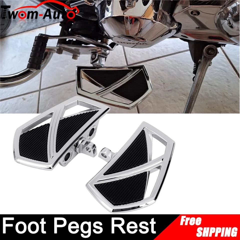 Reposapiés de montaje macho de 10 mm para Harley Sportster Softail Electra Glide Honda Foto 3 de 4