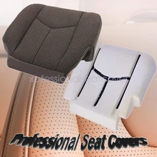 For 2003-2007 Silverado 1500 2500 Driver Bottom Cloth Seat Cover & Foam Cushion