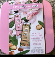 Love Beauty Planet Hand Cream Set Shea Butter/Sandalwood Murumuru Butter Rose