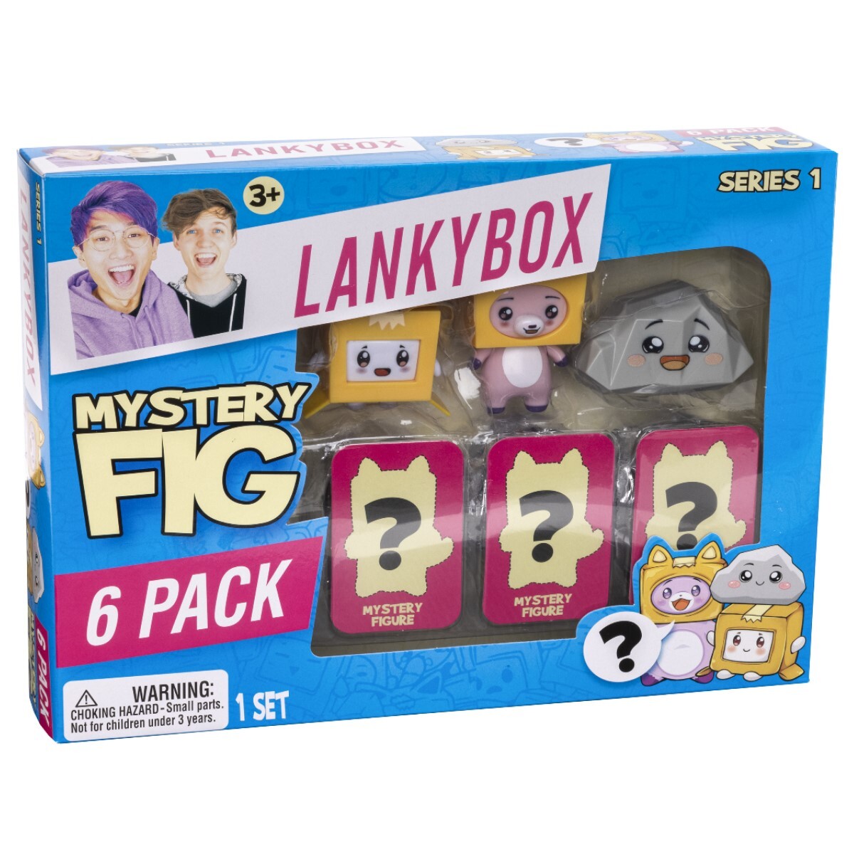 Offiziell Lankybox Serie 1 Sammlerstück Geheimnisvoll Figur 6-pack