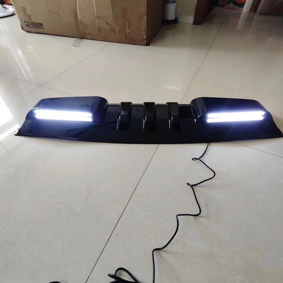光泽黑色车顶灯条灯带 LED DRL 适合福特 Ranger 2023-2025 — 第 3/4 张图片