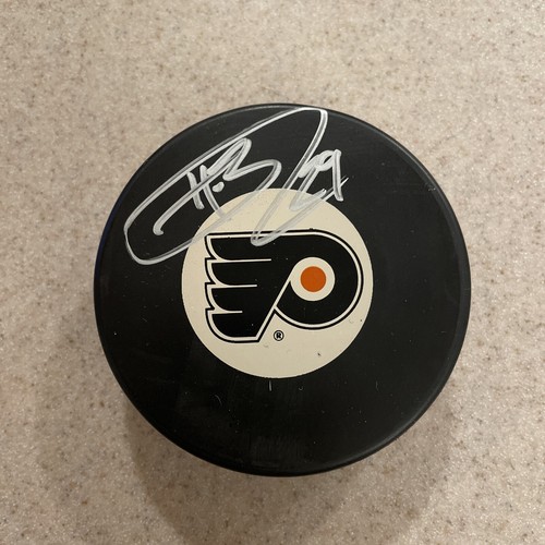 HARRY ZOLNIERCZYK PHILADELPHIA FLYER SIGNIERT SIGNIERT HOCKEY PUCK mit Etui