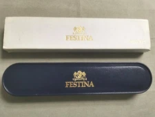 Festina vintage plastic blue watch box F15 for any nodels newoldstock condition