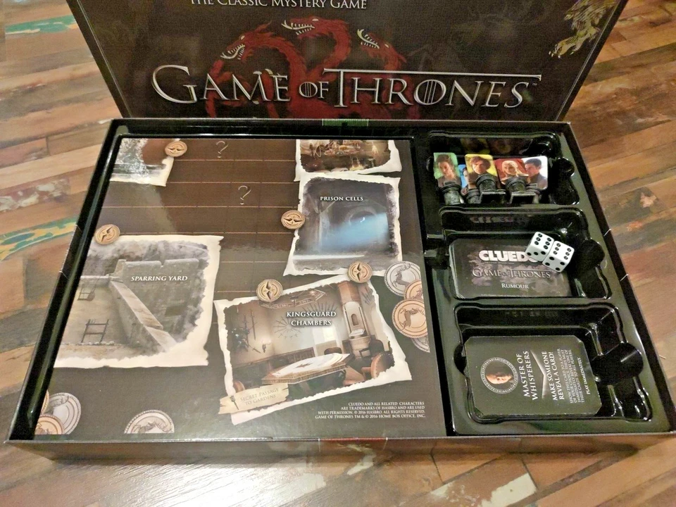Brettspiel Cluedo Game of Thrones (English) Klassiker Detektiv Spiel Suche  - Bild 2 von 4