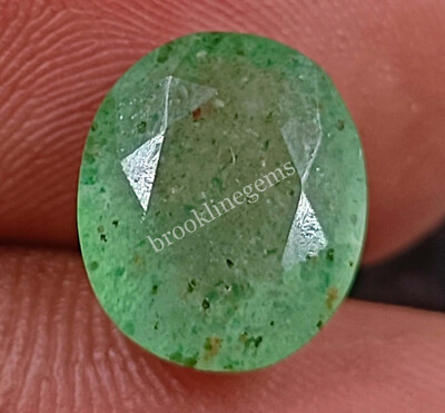 Green Emerald 3-5 CT Certified Oval Cut Natural Colombia Loose Gemstone 25AIN