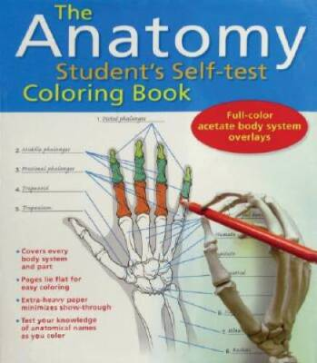 #ad The Anatomy Student#x27;s Self Test Coloring Book Spiral bound GOOD $5.98