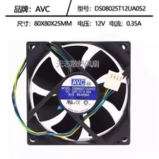 AVC DS08025T12UA052 8025 DC12V 0.35A 8CM 4-Pin PWM Speed Control Cooling Fan