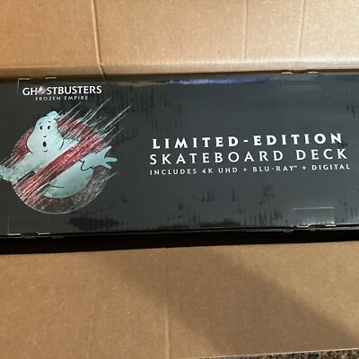 Ghostbusters! Frozen Empire 4k UHD & Wall Art Skateboard Walmart LE120 In Hand