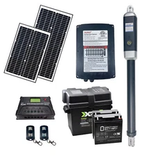 ALEKO Single Swing Gate Operator Solar Powered Solar Kit for Gate up to 660 lb