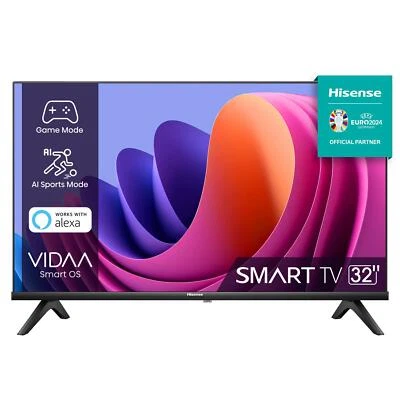 Hisense Smart TV 32 Pollici Display LED HD Ready Sistema Vidaa Classe F 32A4N