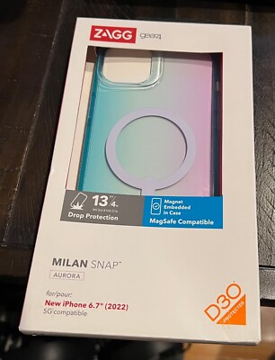 LOT OF 50 - Zagg Gear4 Milan Snap with Magsafe - iPhone 14 Plus / 15 Plus Aurora