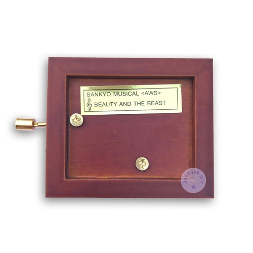 Play "What a Wonderful World" Hand Crank Music Box With Sankyo Musical Movement - Picture 6 of 7
