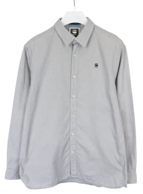 G-Star Correct James Shirt Herren 2XL Mischung Geknopft Stickerei Geflickt E - Bild 1 von 4