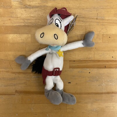 Vintage 1998 Quick Draw McGraw Plush Beanbag Warner Bros Studio 10'' NWT